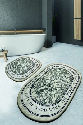 Produktbild von Mijolnir, Fullof, Badematten-Set (2 Stück), 100 % POLYESTER, Beige, 60 x 100 cm