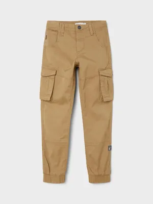 Zdjęcie produktu dla NAME IT dziecięce spodnie cargo dla chłopców jogger spodnie chino spodnie rekreacyjne bawełna rozmiar: 176