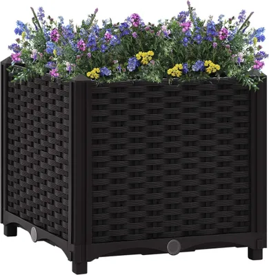 Produktbild von "WINTER SALE"Garten-Pflanzgefäß/Hochbeet Moderne - Pflanzkübel - Blumentopf 40x40x38cm Polypropylen DE696861 - Beete