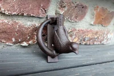 Produktbild von Esschert Design Türklopfer Vogel; LH235; 9,0x7,5x11,4 cm