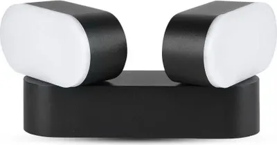 Obrázok produktu pre Nástenné svietidlo V-TAC 12W LED otočné 350st čierne VT-814 teplé 1100lm