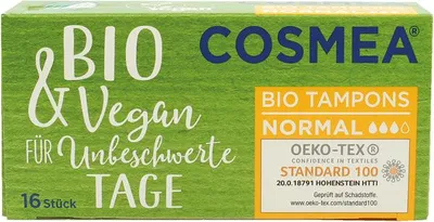 Produktbild von COSMEA Tampons Normal 16er Bio & Vegan