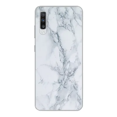 Produktbild von MuchoWow® Handyhülle Schutzhülle Hülle für Samsung Galaxy A70 Marmor - Muster - Gus - Weiß - Marmoroptik - Luxus Silikon Softcase Handy Hülle - Schutzhaube
