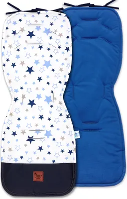 Obrázok produktu pre Pepi podložka do kočíka so zamatovou vložkou na sedenie letný poťah obojstranný detský vankúš matrac Milky Way