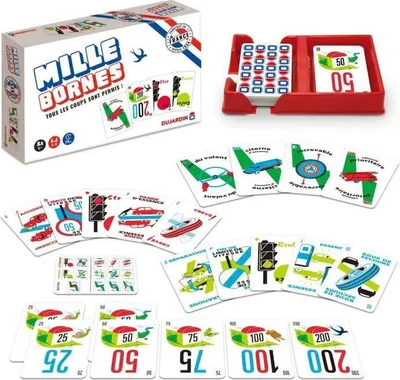 Zdjęcie produktu dla Mille Bornes Classique - Brettspiel - DUJARDIN - Ab 6 Jahren