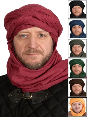 Produktbild von Turbantuch 4x1m - LARP Gewandung Mittelalter Wüste Farbe: grau