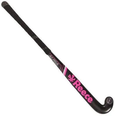 Immagine prodotto di Reece Alpha JR, mazza da hockey per bambini, colore nero e rosa, lunghezza 24 pollici