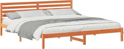 Productafbeelding van Bedframe Wasbruin 180 x 210 cm Massief grenenhout
