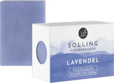 Immagine prodotto di Sapone di cocco - Lavanda, 100g | SOLLING COSMETICA NATURALE