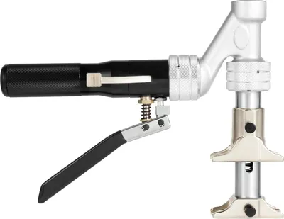 Obrázok produktu pre Sada hydraulických lisovacích nástrojov na rúrky – expandér na rúrky PEX/PPR – lisovacia sila 3 t – 16–32 mm – zdvih 41 mm – 4 lisovacie čeľuste – zliatina hliníka – strieborná farba