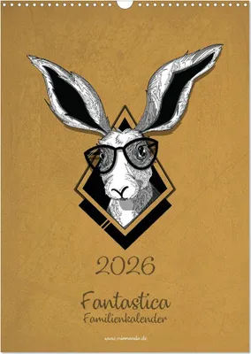 Produktbild von Fantastica Familienkalender miomanda (Wandkalender 2026 DIN A3 hoch), CALVENDO Monatskalender