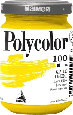 Produktbild von Maimeri Vynil Polycolor Acrylfarbe Lemon Yellow 100 140 ml 1 stk