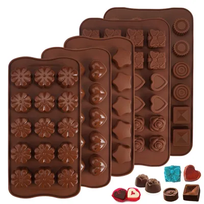 Produktbild von Silikon Bonbonformen - BPA-frei, hitzebeständig - silikon chocolat moule