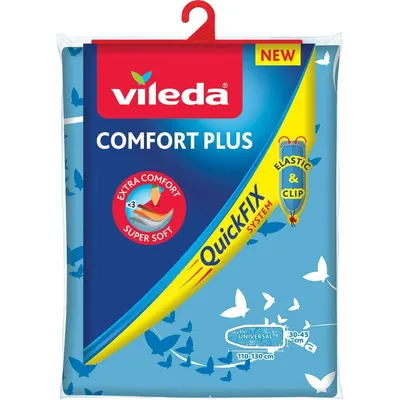 Produktbild von Bügeltischbezug Vileda 163255 Comfort Plus Blau (130 x 45 cm)
