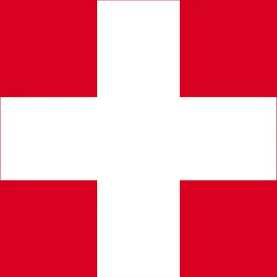 Produktbild von Schweiz Kunstdruck Bild - Flaggen Der Welt (40 x 50 cm)