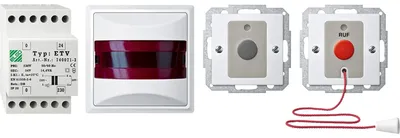 Produktbild von MERTEN Behinderten-WC-Set MEG48481419 m Netzteil f DIN polarweiß