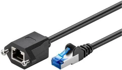 Produktbild von Microconnect SFTP6A03EXT, 3 m, Cat6a, S/FTP (S-STP), RJ-45, RJ-45, Schwarz