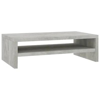 Image de vidaXL Support d'écran gris béton 42×24×13 cm panneau de particules