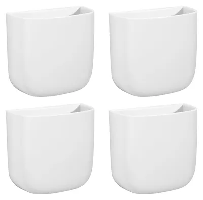 Image de Lot de 4 supports muraux pour télécommandes, avec système de fixation adhésif