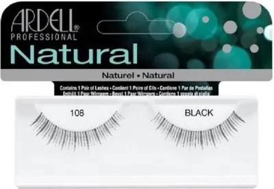 Produktbild von ARDELL Natural 108 1 Paar falsche Wimpern Schwarz