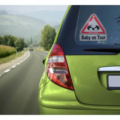 Produktbild von reer 80210 Autoschild Baby on Tour