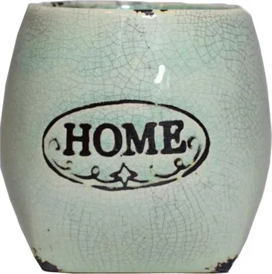 Zdjęcie produktu dla Osłonka ceramiczna home w miętowym kolorze 10x10 cm