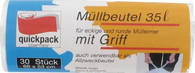 Produktbild von Quickpack Müllbeutel 35l 53x66cm (30 St)