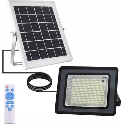 Produktbild von SOLARLAMPE 50W 106 LED Straßenlaterne FERNBEDIENUNG KABEL 5m