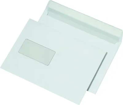 Produktbild von 500 Briefumschläge DIN C5 mit Fenster haftklebend