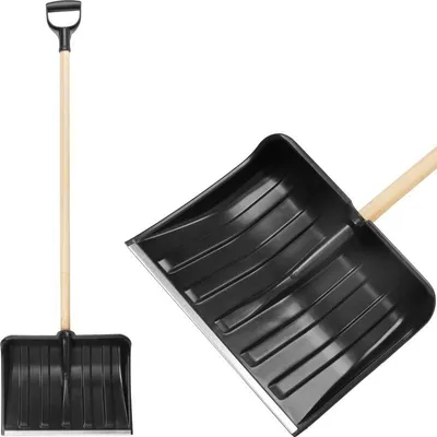 Imagen del producto de Pala quitanieves Snowman M0, 400x310 mm, PVC, mango de madera