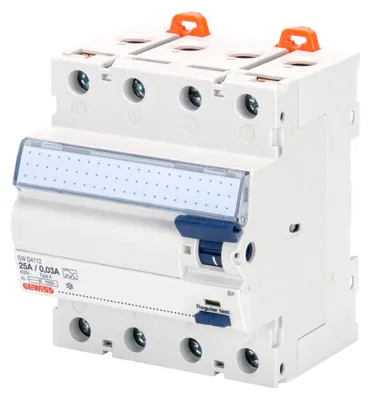 Produktbild von Gewiss FI-Schutzschalter 25A, 4-polig, 0,03 A