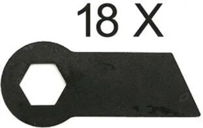 Produktbild von 18 X Súprava náhradných nožov pre rozrývač Hecht 5654 - HQ oceľ