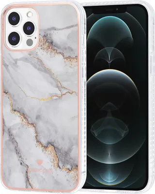 Produktbild von UNIQ Classic Case iPhone 12 Pro Max TPU Back Cover - Marble White