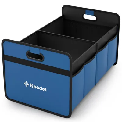 Productafbeelding van Opvouwbare bagageorganizer voor in de kofferbak, 50x31x26 cm, blauw, klein