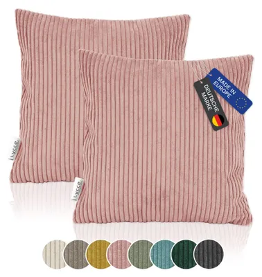 Obrázek produktu pro Dva povlaky na polštáře, materiál: tkanina CORD, rozměr: 40 x 40 cm, se zapínáním na zip