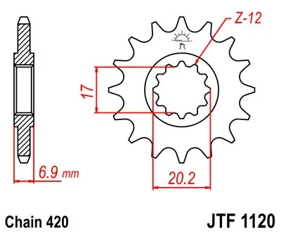 Obrázek produktu pro Ritzel 13Z 420