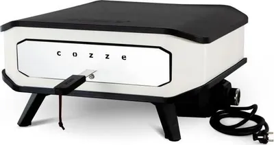 Image de Four à Pizza Électrique COZZE 13, 2200W, 60,5 x 60,5 x 30,5 cm, Pierre 42,5 x 42,5 cm, Noir et Blanc