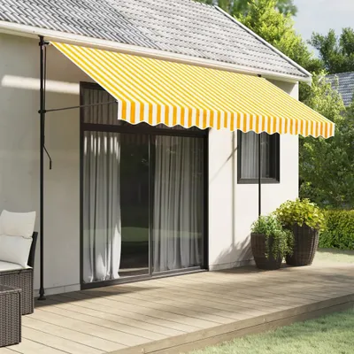 Obrázek produktu pro Maison Exclusive – Markýza, žluto-bílá, pruhovaná, 350 cm