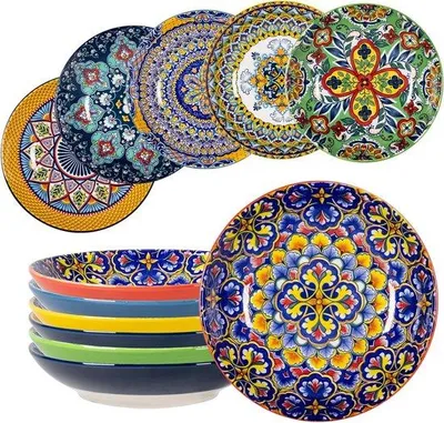 Produktbild von Famanu Suppenteller Bohemian Stil - Set von 6