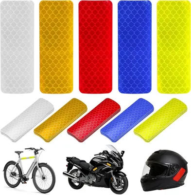 Image de 85 pièces de réflecteurs, autocollants pour vélo, bandes réfléchissantes, adhésifs, autocollants réfléchissants pour vélo, étanches, autocollants réfléchissants pour sacs à dos, motos