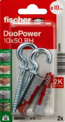 Produktbild von fischer Allzweckdübel DuoPower 10 x 50 RH, 2 Stück
