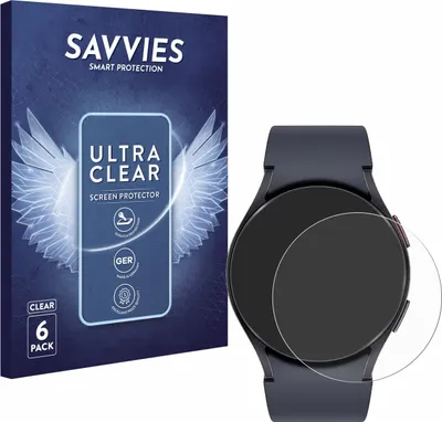 Produktbild von 6x Für Samsung Galaxy Watch 6 (40 mm) Schutzfolie Savvies Displayschutz Display Schutz Folie Klar Transparent