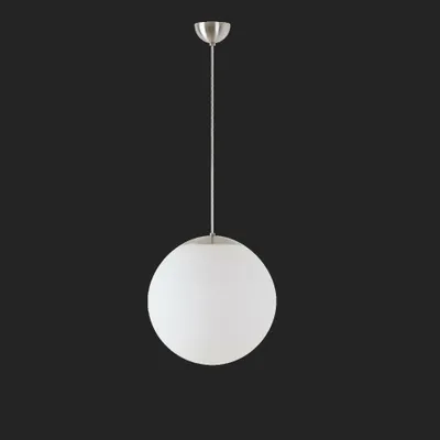 Produktbild von OSMONT ADR68344 ADRIA S3 Hängeleuchte aus Glas, Edelstahl gebürstet / weiß, Schutzart IP40, 3000 K, 27 W LED-Notbeleuchtung, kombiniert, 1 Stunde
