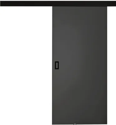 Produktbild von MIRJAN24 Schwebetür Werdi, Stilvoll Zimmertür, Wohnzimmer, Praktisch (Größe: 100 cm, Farbe: Graphit)