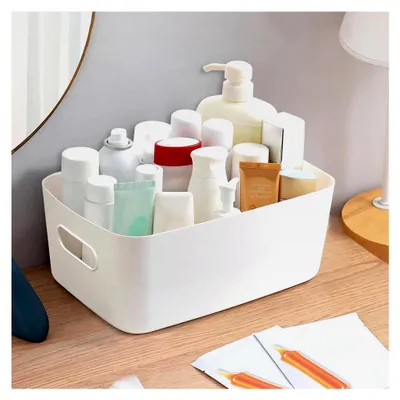 Produktbild von 8 Stück Aufbewahrungsboxen aus Kunststoff mit Griffen für die Küche und das Badezimmer
