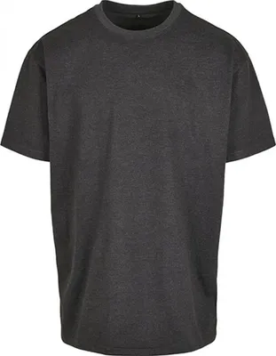 Produktbild von Build Your Brand BY102 | Herren Heavy Oversize Tee - Farbe: Charcoal (Heather) - Größe: XXL