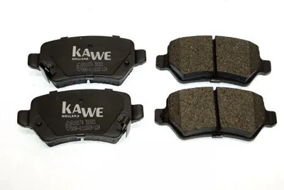 Produktbild von KAWE 810074 Bremsbeläge Satz Hinten Bremsklötze für OPEL ZAFIRA B (A05) Corsa C Schrägheck (X01) Meriva A (X03) Astra H Caravan (A04)