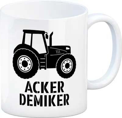 Produktbild von Traktor Kaffeebecher mit Spruch Ackerdemiker