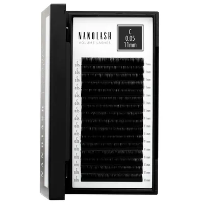Image de Extensions de cils volume Nanolash - 0.05 C curl 11mm