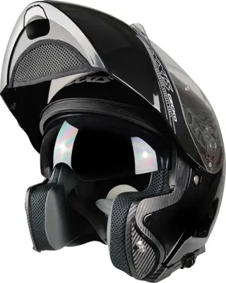 Produktbild von Axxis Fu403sv Gecko Sv Solid Modularhelm Schwarz S Schwarz S